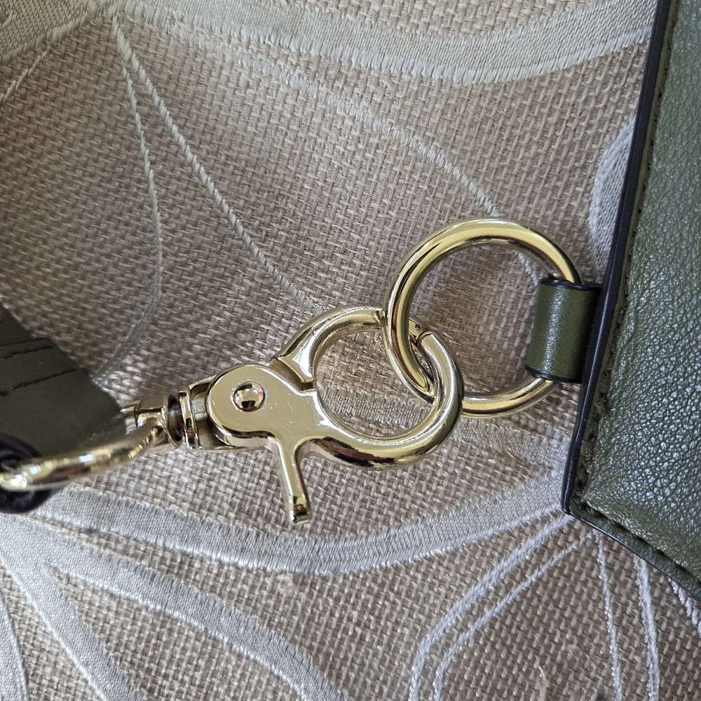 SZone Leather Olive Green Shoulder Bag!